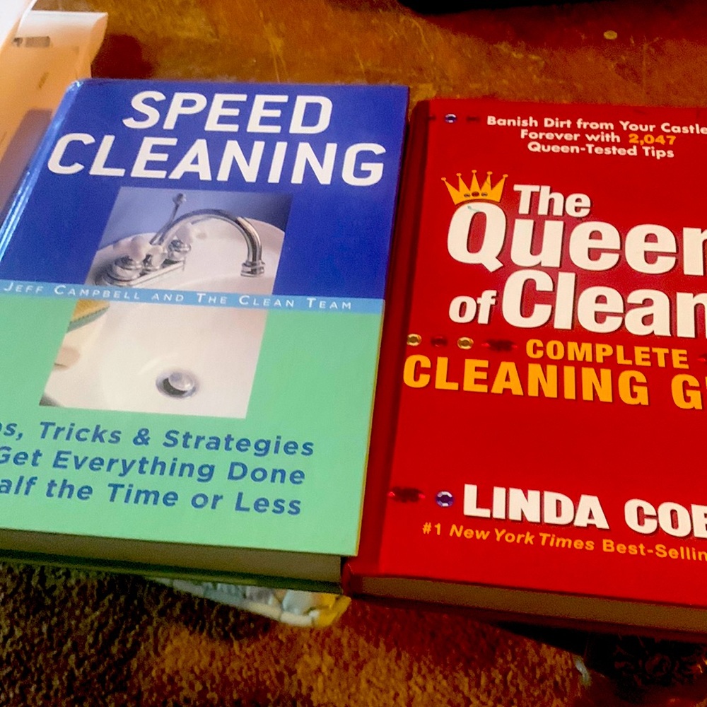 Two books  the Queen of cleans.  And Speed cleaning